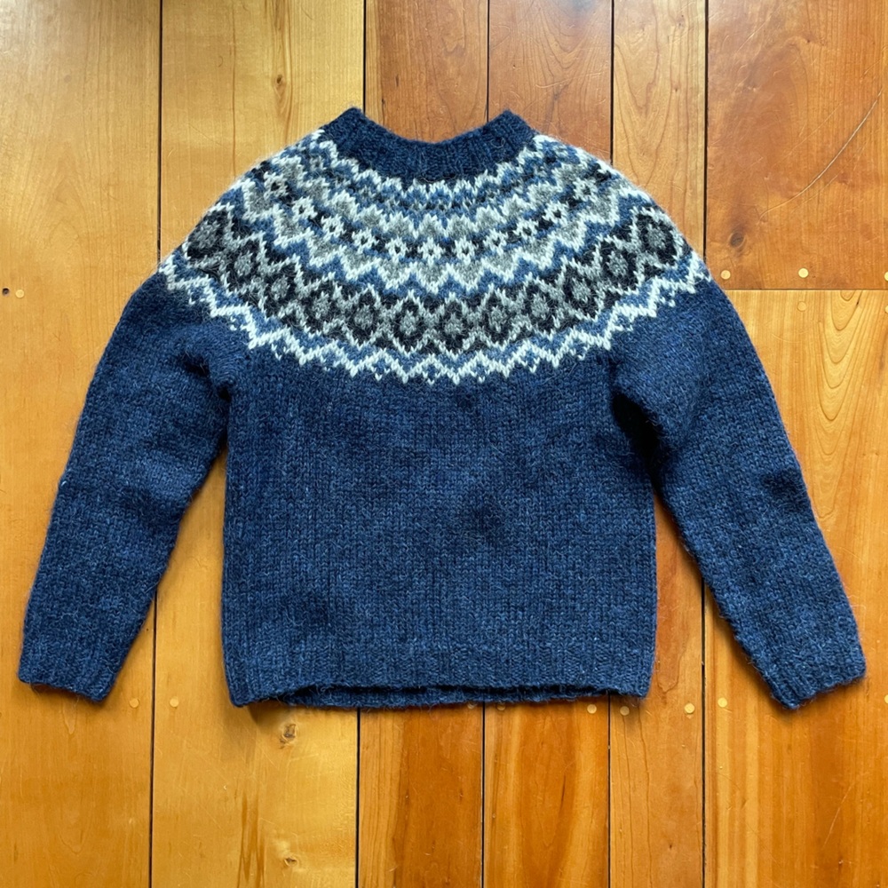 Icewear Edda Sweater Lopapeysa style Blue - Picture 8 of 8